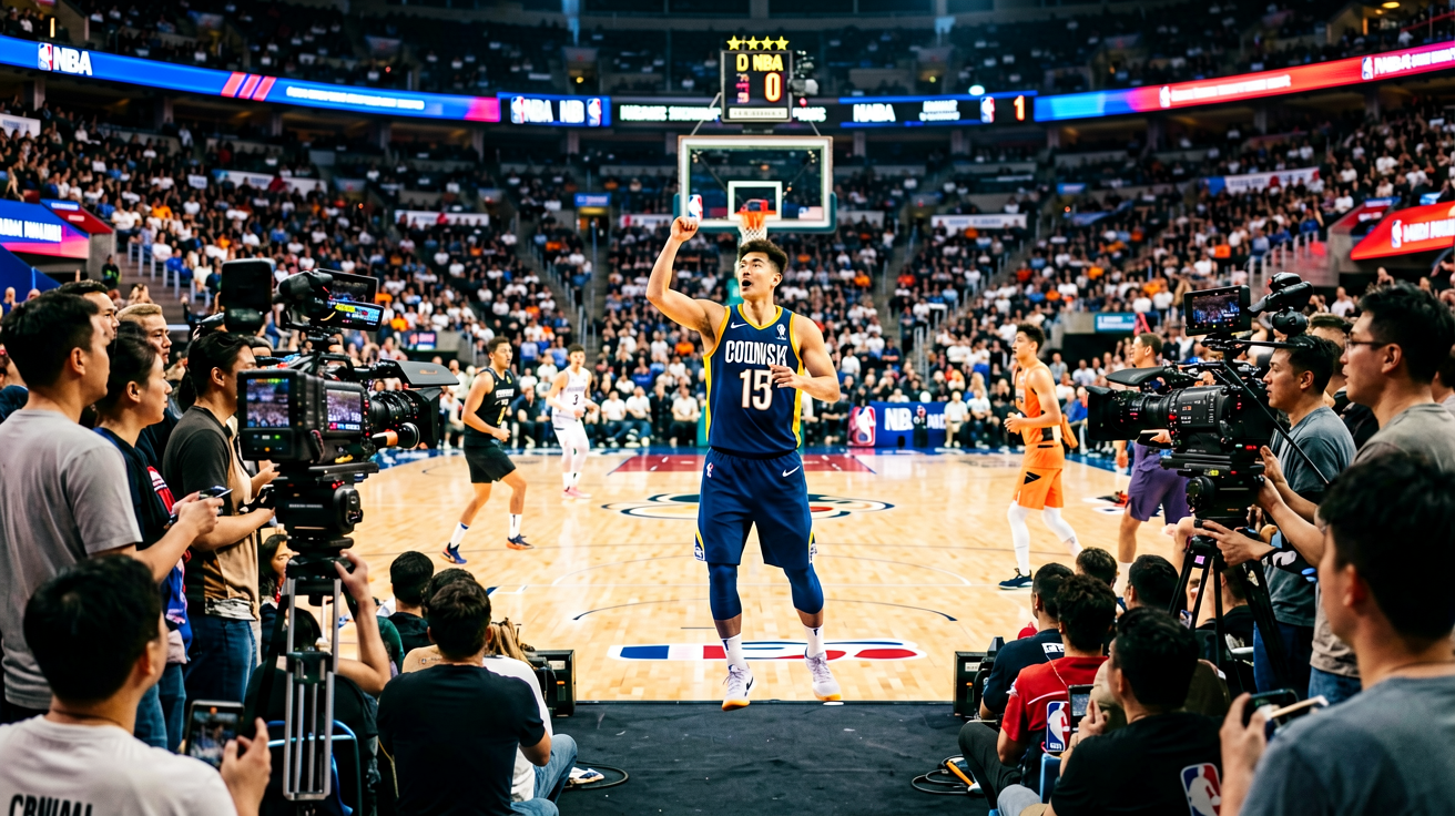 篮球赛事直播入口展示NBA比赛现场热烈场面